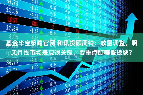基金华宝策略官网 和讯投顾周铃：放量调整，明天月线市场表现很关键，要重点盯哪些板块？
